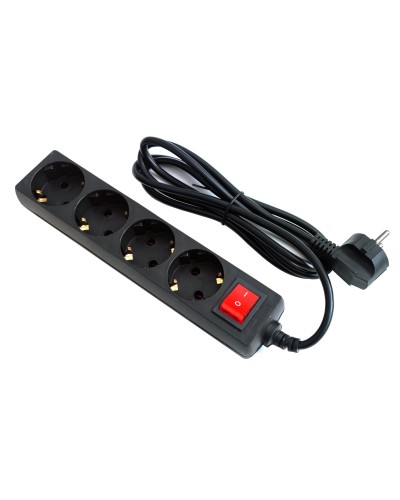 SP4B-218. Сетевой фильтр 4 розетки, 1,8м черный. 5bites в Курске