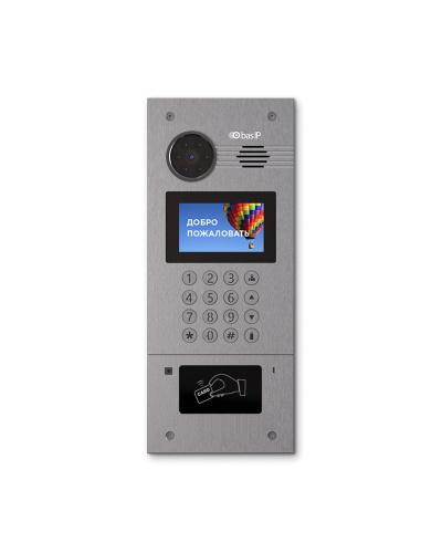AA-07FB SILVER. Вызывная панель IP-домофона. BAS-IP в Курске