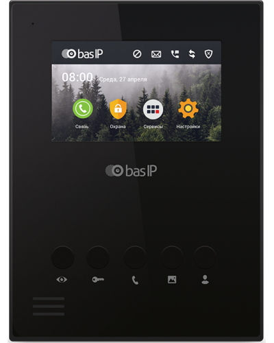AU-04LA (AU-04L) BLACK. Монитор IP-домофона. BAS-IP в Курске