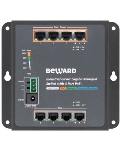 STWP-08HP4. Коммутатор 8-портовый. Beward в Курске