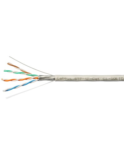 STP-4P-Cat.6a-SOLID-IN-PVC (7196c). Кабель «витая пара» (LAN) для структурированных систем связи. CABEUS в Курске