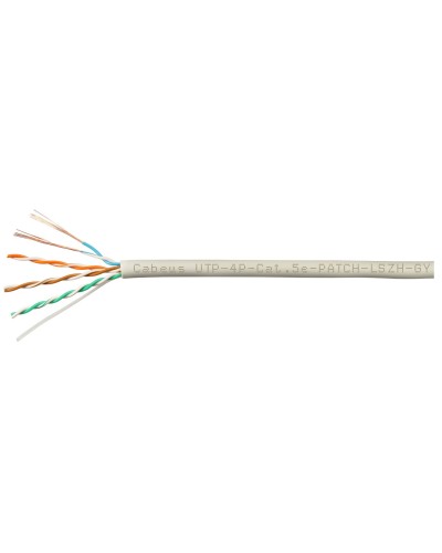 UTP-4P-Cat.5e-SOLID-LSZH-GY-LIGHT-100 (9996c-5). Кабель «витая пара» (LAN) для структурированных систем связи. CABEUS в Курске