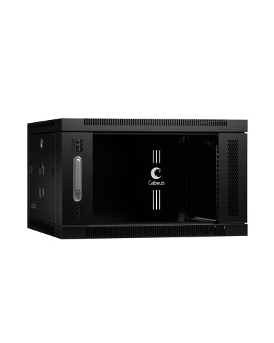 SH-05F-6U60/35-BK (8608c). Шкаф телекоммуникационный 19 настенный 6U. CABEUS в Курске