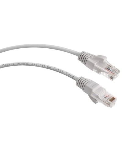 PC-UTP-RJ45-Cat.5e-10m-LSZH (9591c), серый. Патч-корд медный. CABEUS в Курске