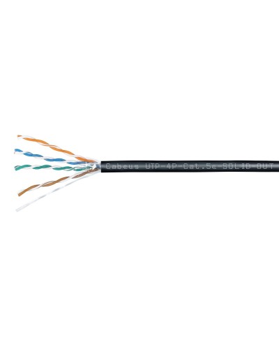 UTP-4P-Cat.5e-SOLID-OUT-LSZH-UV-100 (7172c-5). Кабель «витая пара» (LAN) для структурированных систем связи. CABEUS в Курске