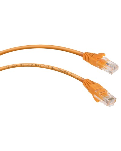 PC-UTP-RJ45-Cat.5e-3m-OR (7685c), оранжевый. Патч-корд медный. CABEUS в Курске