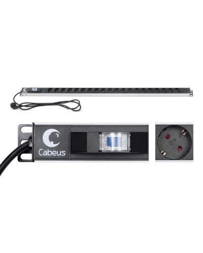 PDU-16-20S-B (9551c). Блок розеток. CABEUS в Курске