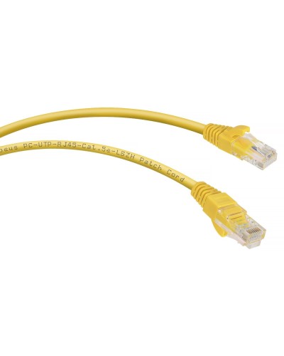 PC-UTP-RJ45-Cat.5e-3m-YL-LSZH (9500c), желтый. Патч-корд медный. CABEUS в Курске