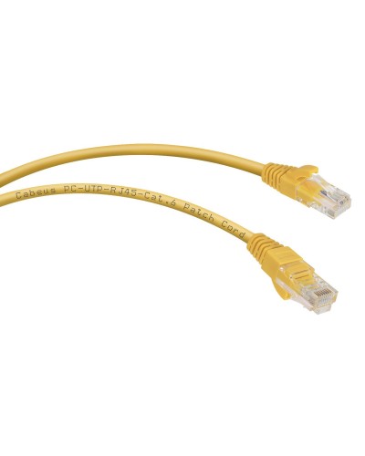 PC-UTP-RJ45-Cat.6-1m-YL (8705c), желтый. Патч-корд медный. CABEUS в Курске