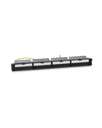 PL-24-KJ-RJ45-Cat.6-SH-180T (11833c): Патч-панель 19" (1U), 24 порта RJ-45, категория 6, полностью экранированная в Курске