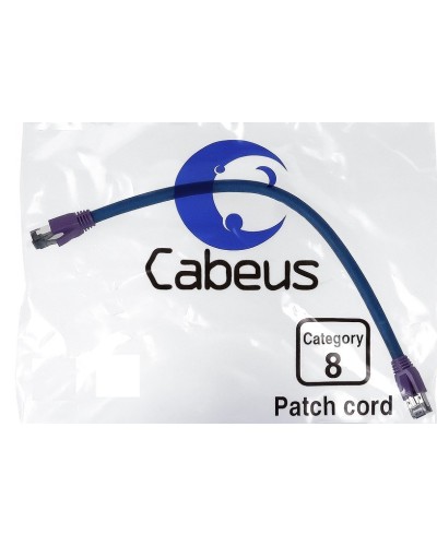 PC-SSTP-RJ45-Cat.8-2m-LSZH (9703c), серый. Патч-корд медный. CABEUS в Курске