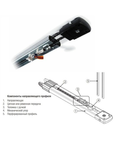 CAME V0682. Профиль направляющий. CAME в Курске