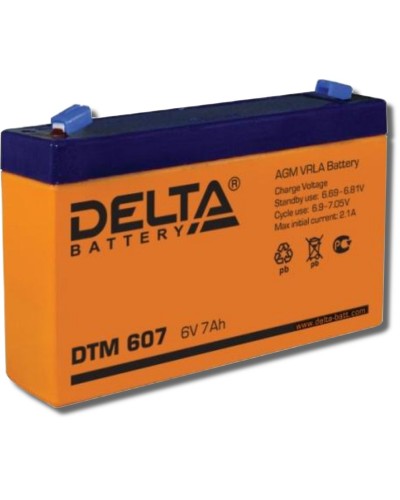 Delta DTM 607. Аккумулятор герметичный свинцово-кислотный. Delta в Курске