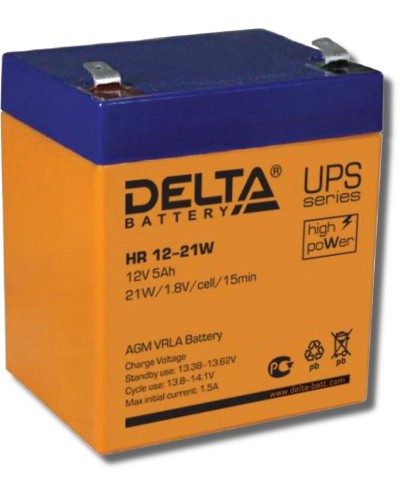 Delta HR 12-21 W. Аккумулятор герметичный свинцово-кислотный. Delta в Курске