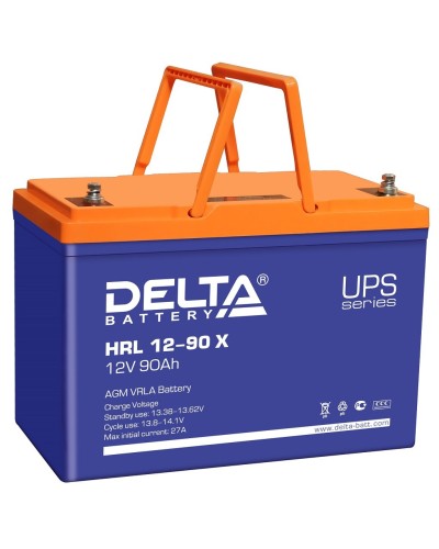 Delta HRL 12-90 X. Аккумулятор герметичный свинцово-кислотный. Delta в Курске
