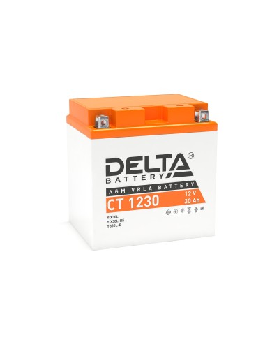 Delta CT 1230. Аккумулятор герметичный свинцово-кислотный стартерный. Delta в Курске