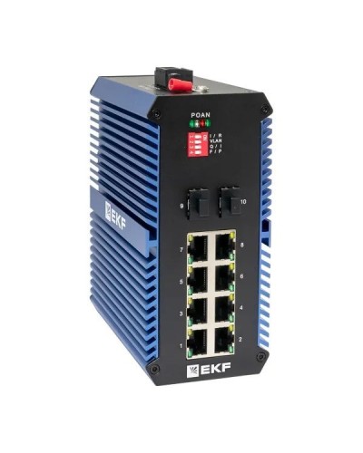 TSX-U-2GX/SFP-8GTP. Промышленный неуправляемый коммутатор. EKF в Курске