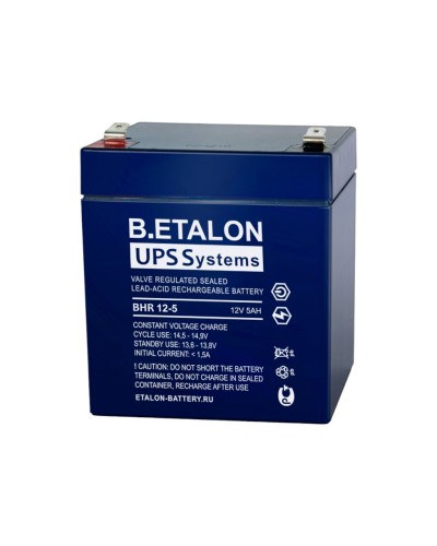 B.ETALON BHR 12-5. Аккумулятор герметичный свинцово-кислотный. ETALON в Курске