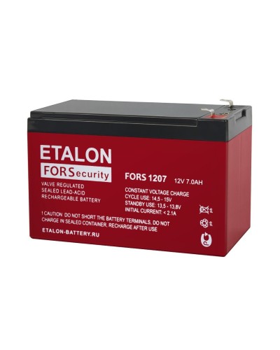 ETALON FORS 1207. Аккумулятор герметичный свинцово-кислотный. ETALON в Курске