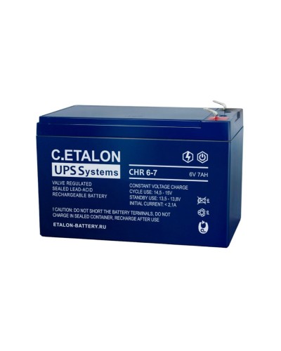 C.ETALON CHR 6-7. Аккумулятор герметичный свинцово-кислотный. ETALON в Курске