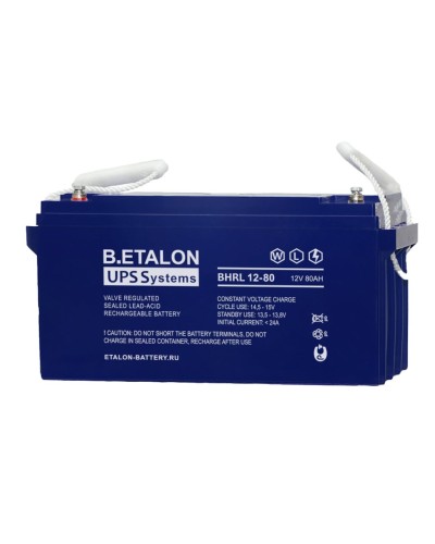 B.ETALON BHRL 12-80. Аккумулятор герметичный свинцово-кислотный. ETALON в Курске