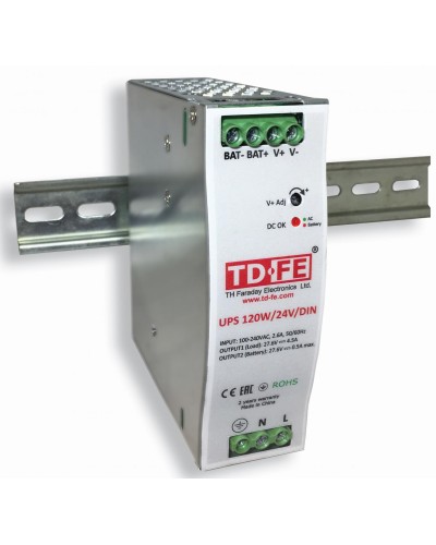 UPS 120W/24V/DIN. Блок бесперебойного питания. FARADAY в Курске