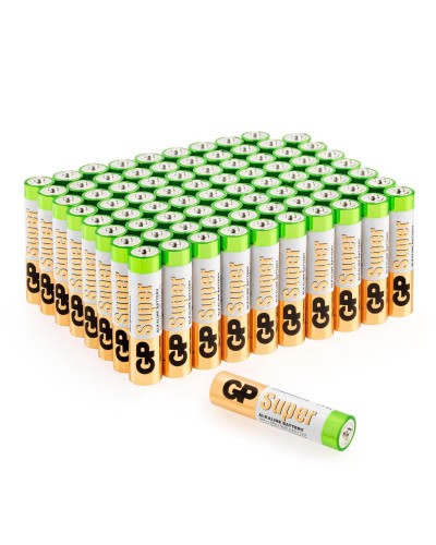 GP Super Alkaline 24A AAA (GP 24A-2CRVS80), упак. 80 шт.. Алкалиновые батарейки. GP Batteries в Курске