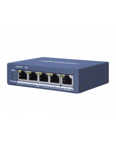 DS-3E0505P-E/M. Коммутатор с питанием POE. Hikvision в Курске