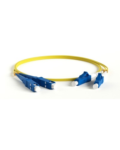 FC-D2-9-LC/AR-SC/AR-H-2M-LSZH-YL. Патч-корд волоконно-оптический LC-SC. Hyperline в Курске