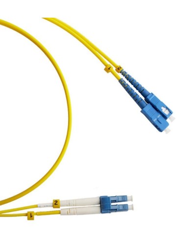 FC-D2-9-LC/UR-SC/UR-H-3M-LSZH-YL. Патч-корд волоконно-оптический LC/UPC-SC/UPC. Hyperline в Курске