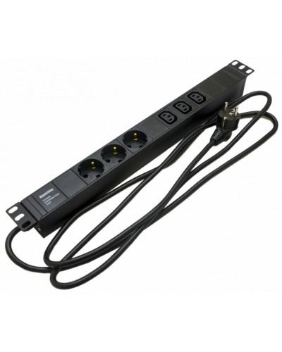 SHE19-3SH-3IEC-2.5EU. Блок розеток 19. Hyperline в Курске