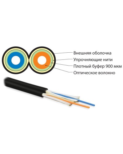 FO-D3-IN-50-2-LSZH-BK. Кабель волоконно-оптический многомодовый. Hyperline в Курске