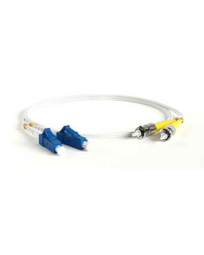 FC-D2-9A1-LC/UR-ST/UR-H-1M-LSZH-WH. Патч-корд волоконно-оптический ST-LC. Hyperline в Курске