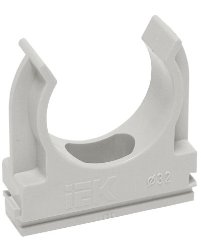 Держатель с защёлкой D20 серый ELASTA (100 шт) (CTA10D-CF20-K41-100). Держатель с защёлкой. IEK в Курске
