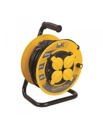 УК50 4 места, 50м (WKP15-16-04-50-44). Удлинитель на катушке Industrial plus. IEK в Курске