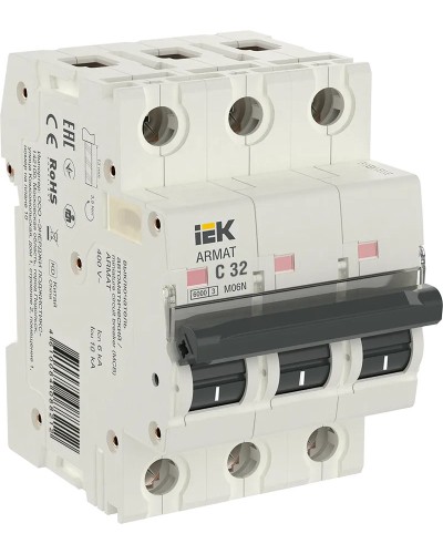 M06N 3P C 32А 6кА ARMAT (AR-M06N-3-C032). Автоматический выключатель. IEK в Курске