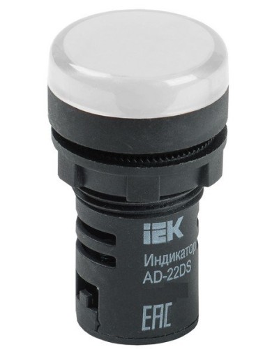 Лампа AD22DS (LED) матрица D22 мм 230В белый (BLS10-ADDS-230-K01). Светосигнальный индикатор. IEK в Курске