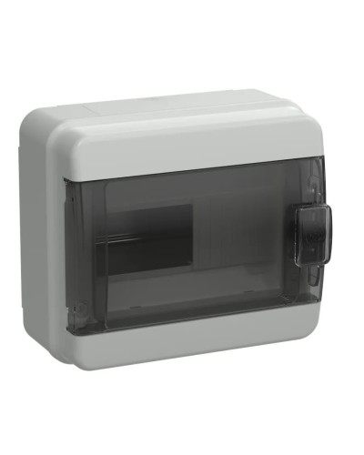 Корпус пластиковый КМПн-8 IP65 TEKFOR (TF5-KP72-N-08-65-K03-K02). Корпус модульный пластиковый черная прозрачная дверь. IEK в Курске