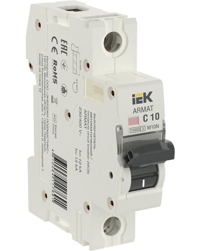 M10N 1P C 10А 10кА ARMAT (AR-M10N-1-C010). Автоматический выключатель. IEK в Курске