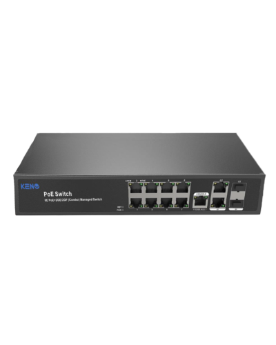 KN-SW802SFP/M2. Коммутатор с питанием по PoE. KENO в Курске