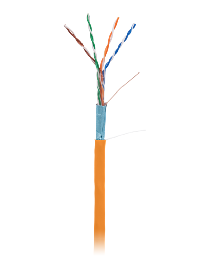 F/UTP 4pair, Cat5e, In, LSZH (EC-UF004-5E-LSZH-OR). Кабель «витая пара» (LAN) для структурированных систем связи. NETLAN в Курске