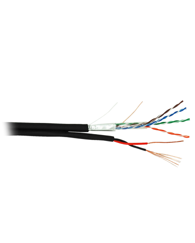 F/UTP 4pair, Cat5e, Out, PVC+PWR (EC-UF004-5E-PC075-PE-BK). Кабель «витая пара» (LAN) для структурированных систем связи. NETLAN в Курске