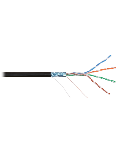 F/UTP 4pair, Cat5e, Solid, Out, PVC (NMC 2200B-BK). Кабель «витая пара» (LAN) для структурированных систем связи. NIKOMAX в Курске