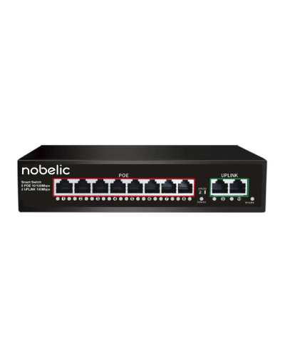NBLS-1008P. Коммутатор неуправляемый 8-портовый. Nobelic в Курске