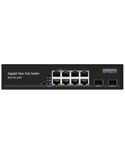 SW-80802(150W). Промышленный PoE коммутатор Gigabit Ethernet на 10 портов. OSNOVO в Курске