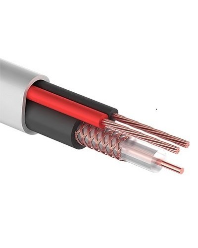 КВК-В-2+2x0,50 мм² (Cu/Cu) белый PROconnect (01-4213). Кабель комбинированный для систем видеонаблюдения. PROCONNECT в Курске