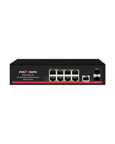 PND-M8GP-2F(150). Коммутатор управляемый оптический 10 портовый. Polyvision в Курске