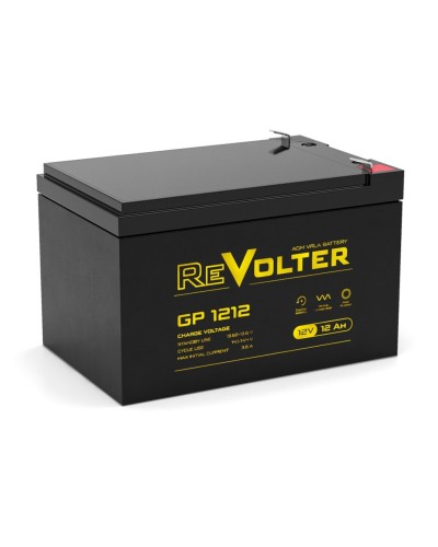 Revolter GP 1212. Аккумулятор автомобильный герметичный свинцово-кислотный. Revolter в Курске
