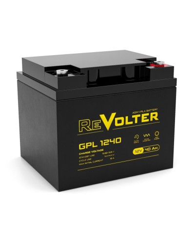 Revolter GPL 1240. Аккумулятор автомобильный герметичный свинцово-кислотный. Revolter в Курске