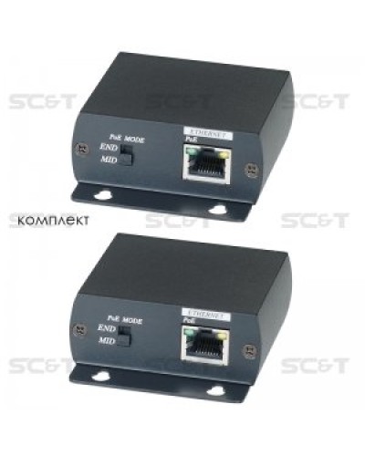 IP01P. Удлинитель Ethernet с PoE. SC&T в Курске